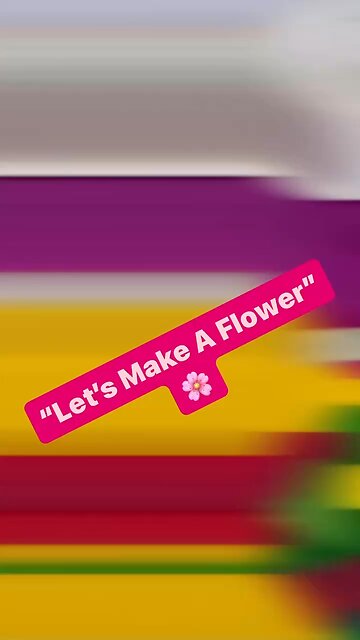 🌸Let’s Make A FLOWER🌸 ~✨EASY At Home Craft Project✨ PRESCHOOL FUN