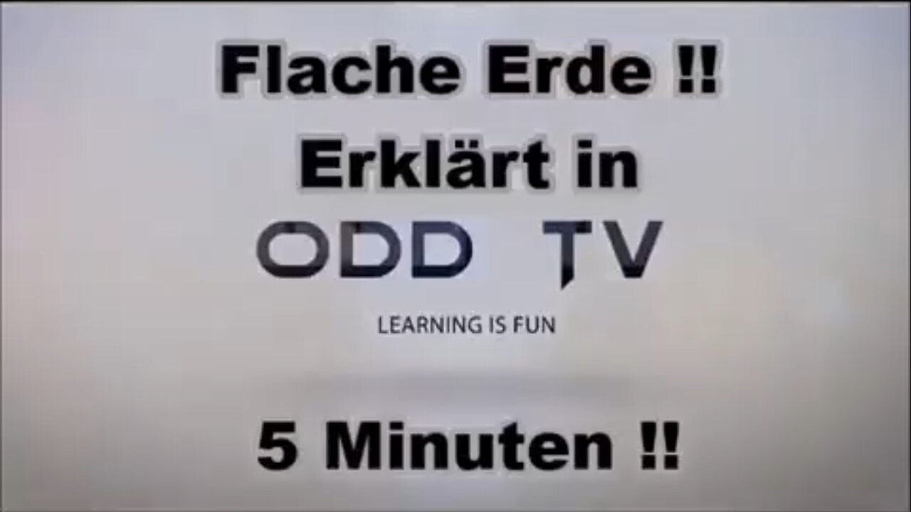 Die Flache Erde in 5 Minuten erklärt..