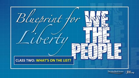 Class 2: What’s On the List?