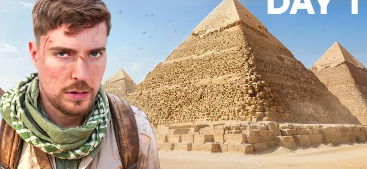 MRBEAST IN PYRAMID FOR 100 HOURS