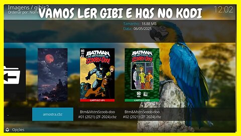 Vamos ler Gibi no Kodi