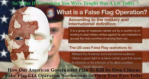 How Our American Government Plan To Kill Its Own Citizens False Flag CIA Operation Northwoods