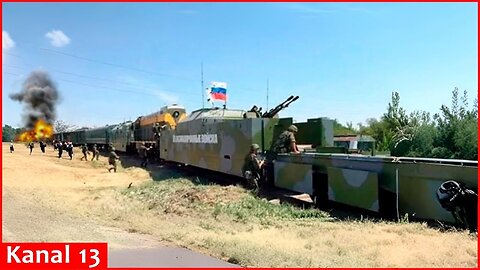 Russia deploys armored trains to frontline areas in Donbas： Ukrainian army delivers strikes