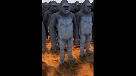 10,000 Gorillas Vs 1,000,000 men