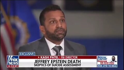 FBI Director: Yes, Jeffrey Epstein Killed Himself