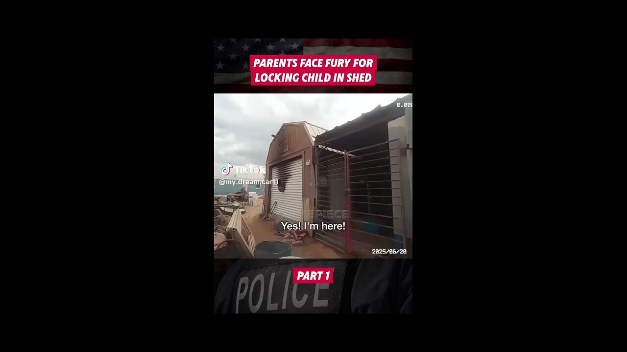 boy found locked in shed.#cops