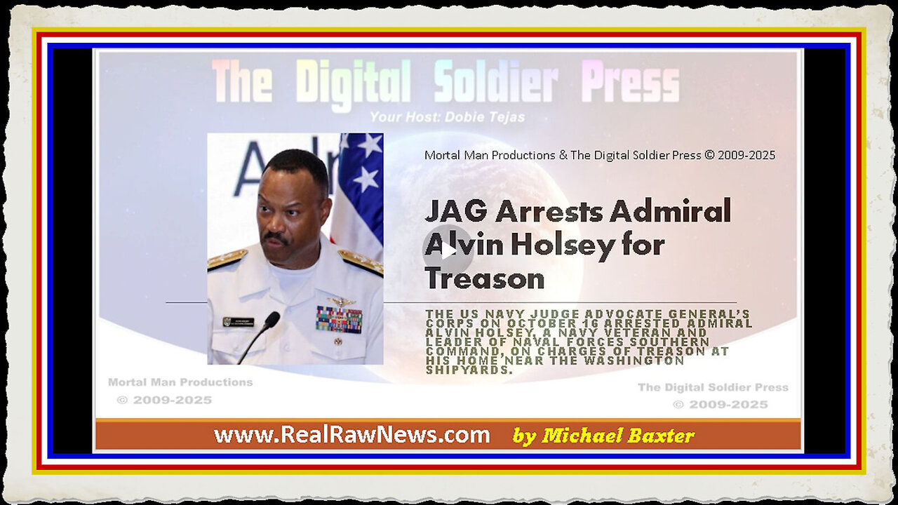 JAG Arrests Former Navy Admiral Alvin Holsey for Treason