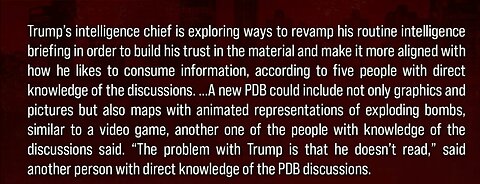 REASON PAM BONDI INFORMED TRUMP HIS NAME APPEARED ON THE EPSTEIN LIST IS BECAUSE TRUMP CAN'T READ