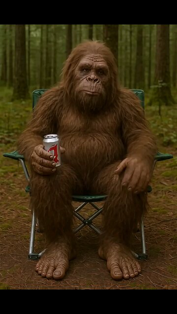 Bigfoot telling dad jokes in the woods😂🌳