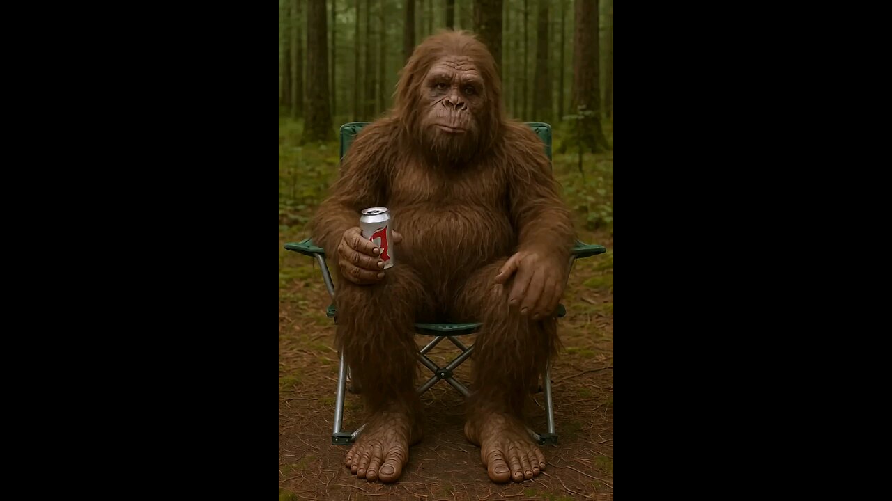 Bigfoot telling dad jokes in the woods😂🌳