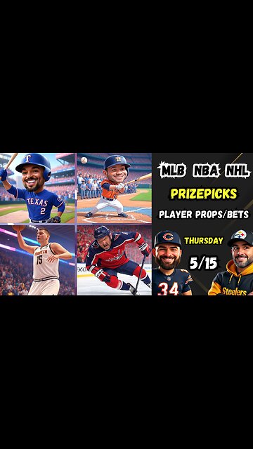 🚨 7 BEST MLB PROPS | 🏀 NBA PROPS | 🏒 NHL PROPS | Thursday 5/15/25