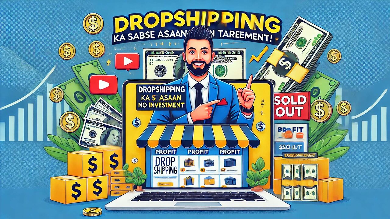 Dropshipping Ka Sabse Asaan Tareeqa! (Bina Investment Ke Paise Kamane Ka Best Business) 🚀