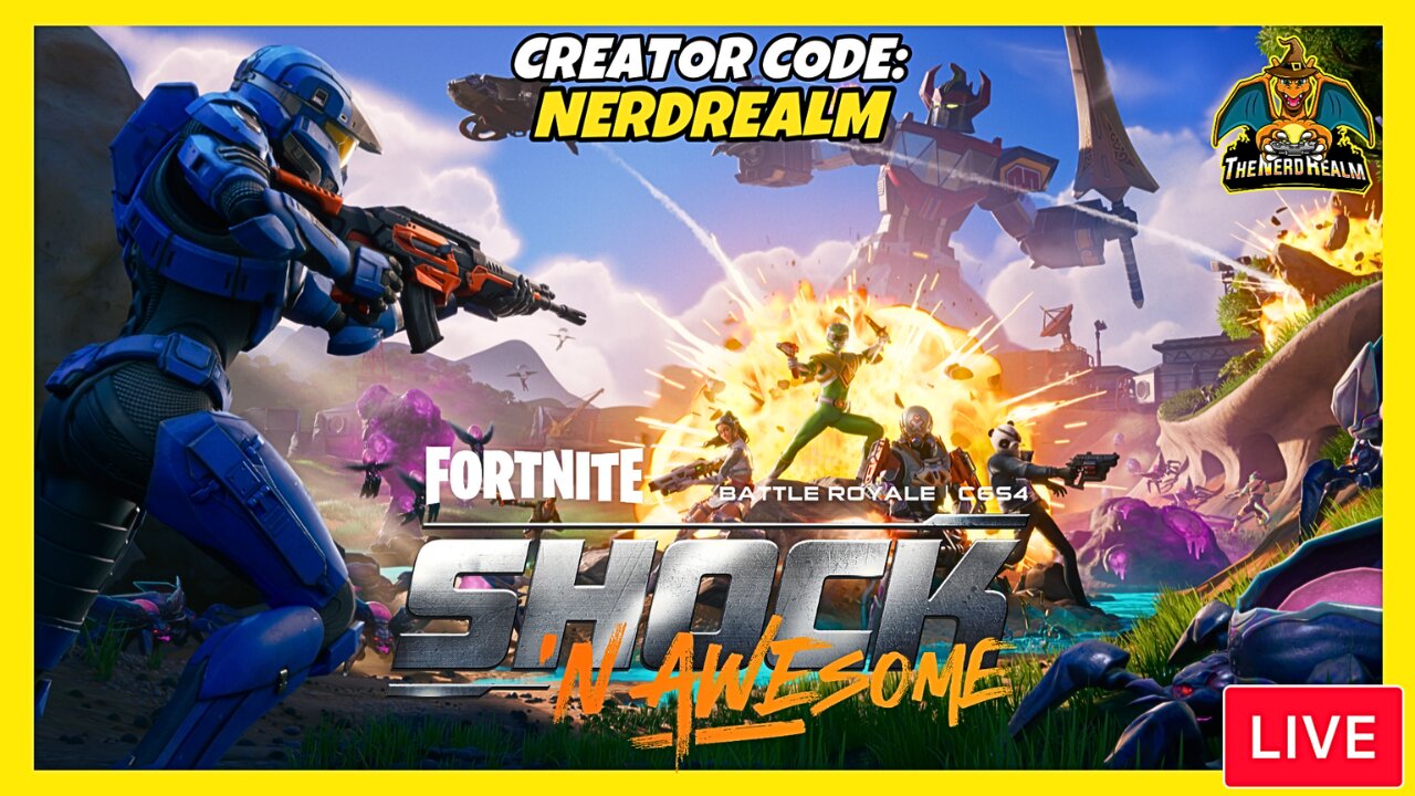 Fortnite Shock 'N Awesome w/ YOU! Creator Code: NERDREALM 8/14/25