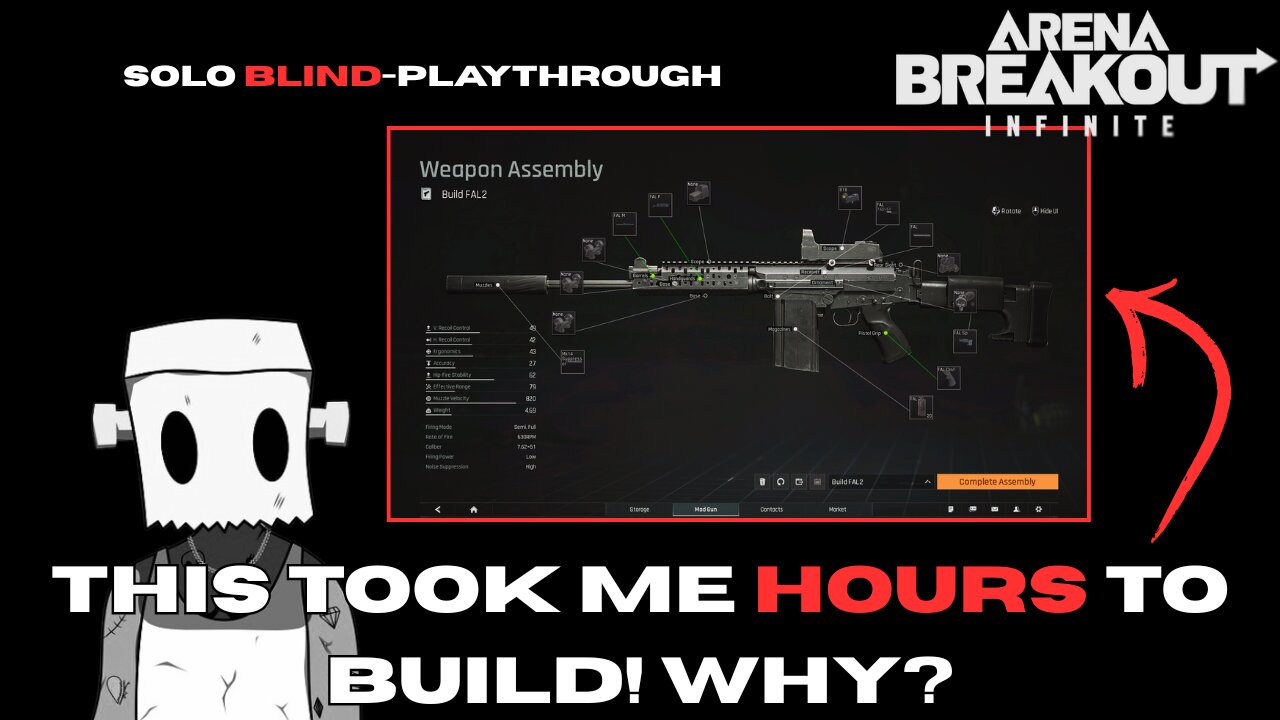 How I Build The Right Weapon Without help? #ArenaBreakout