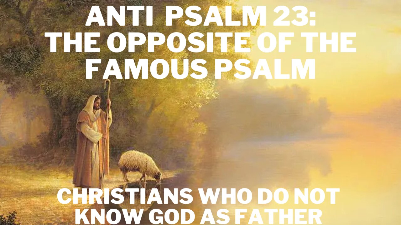 Psalm 23 In Reverse - A Christian Who Doesn’t Know God’s Love or Know Him As Father