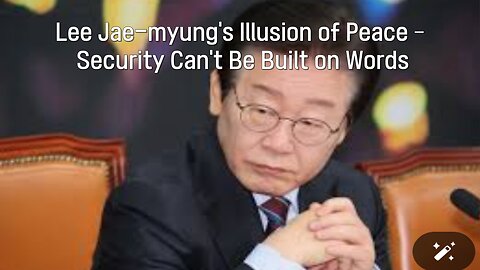 🇰🇷 Lee Jae-myung’s Illusion of Peace – Security Can’t Be Built on Words