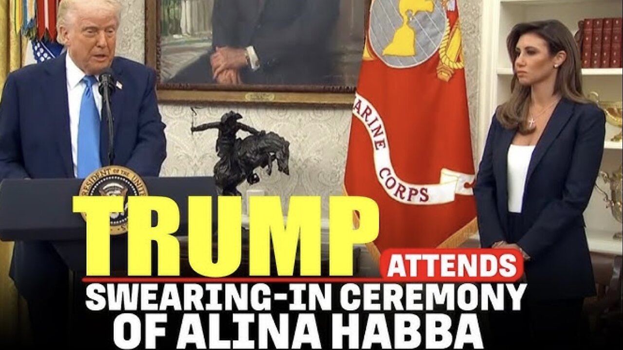 President Trump Attends Alina Habba Swearing-In (03/28/25)