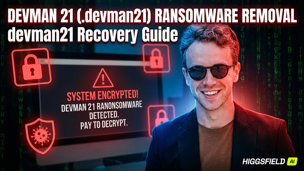 || SOLVED ✅🔘|| DEVMAN 21 (.devman21) ransomware virus - removal and decryption
