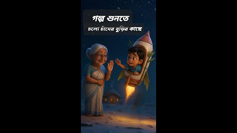 গল্প শুনতে চলো চাঁদের বুড়ির কাছে Dream Journey to the Moon Grandma’s Storyworld .