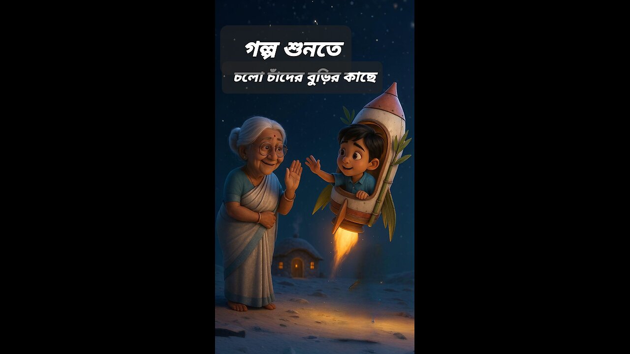 গল্প শুনতে চলো চাঁদের বুড়ির কাছে Dream Journey to the Moon Grandma’s Storyworld .