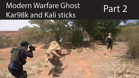 Airsoft: Ghost kar98k and kali sticks part2 (Pistol Fight!)