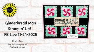 Non-Traditional Gingerbread Man Christmas Card 🎄 | Clever Die-Cutting Trick to Stretch Your Dies!