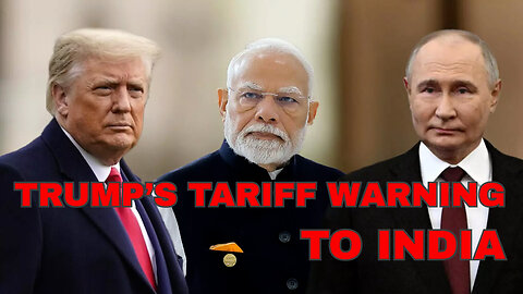 Trump's tariff warning to India #usa #india #tariffs #trump