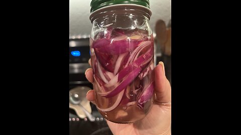 Pickled red onions