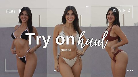 SHEIN try on haul BIKINIS SWIMWEAR 👙