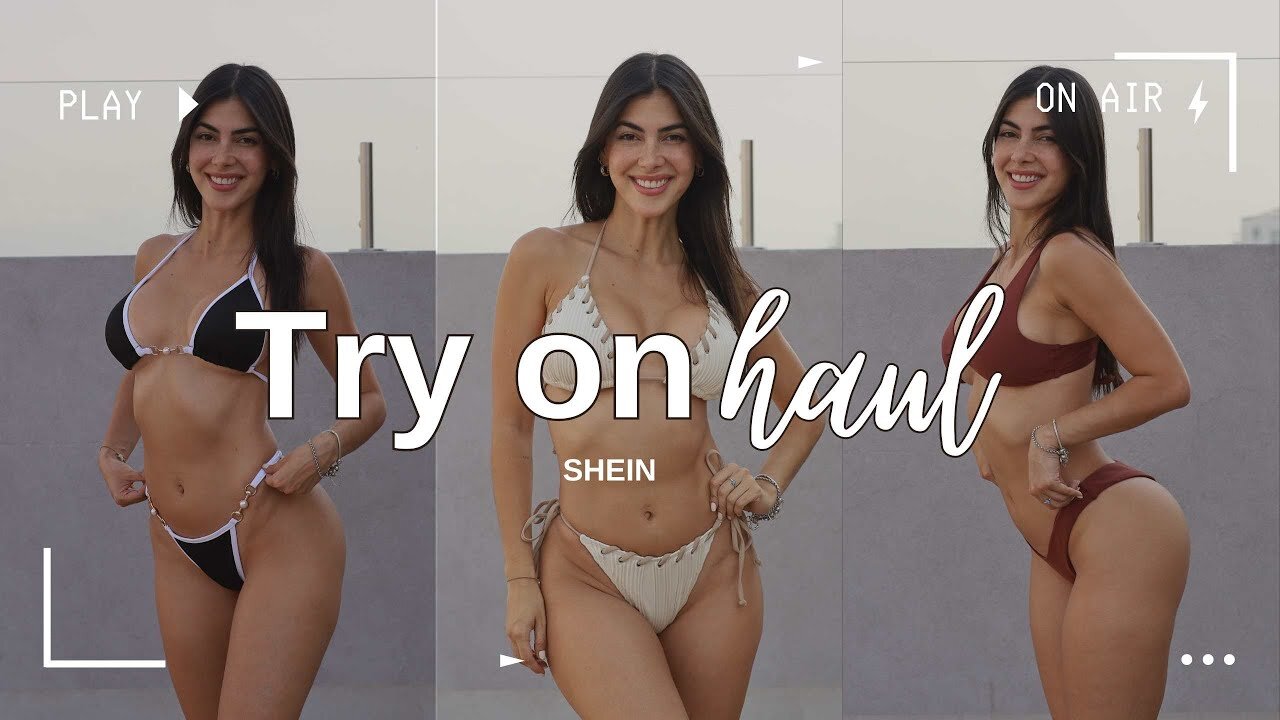 SHEIN try on haul BIKINIS SWIMWEAR 👙