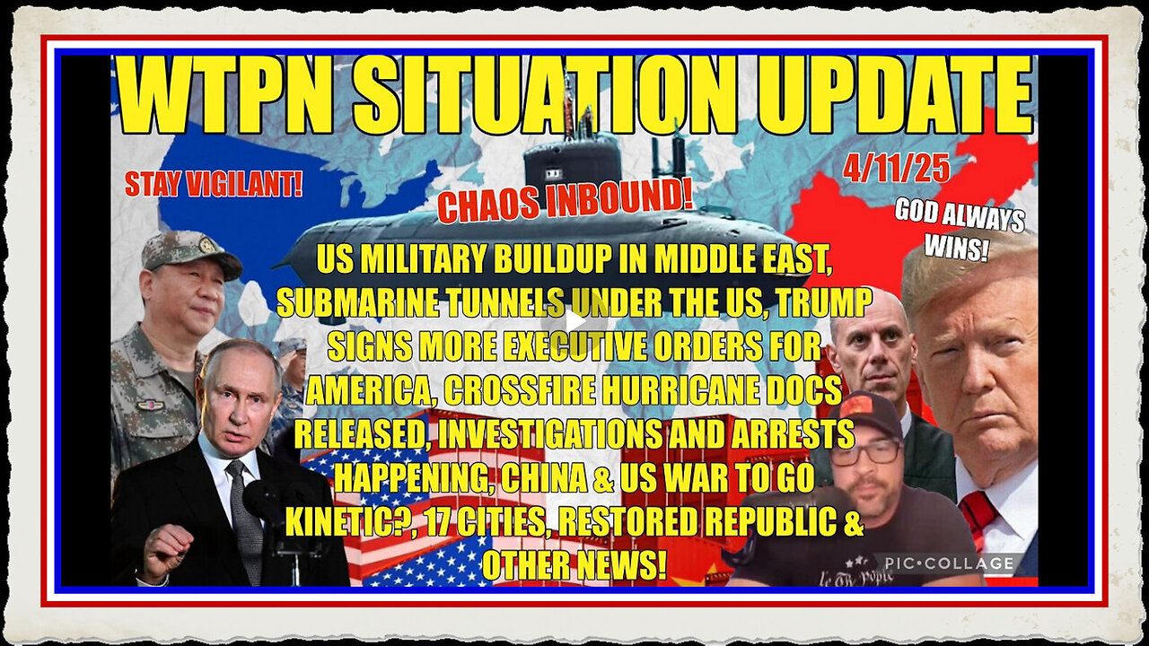 US Iran war, China tariffs, more Trump EO’s, submarine tunnels under the US, chaos coming more.