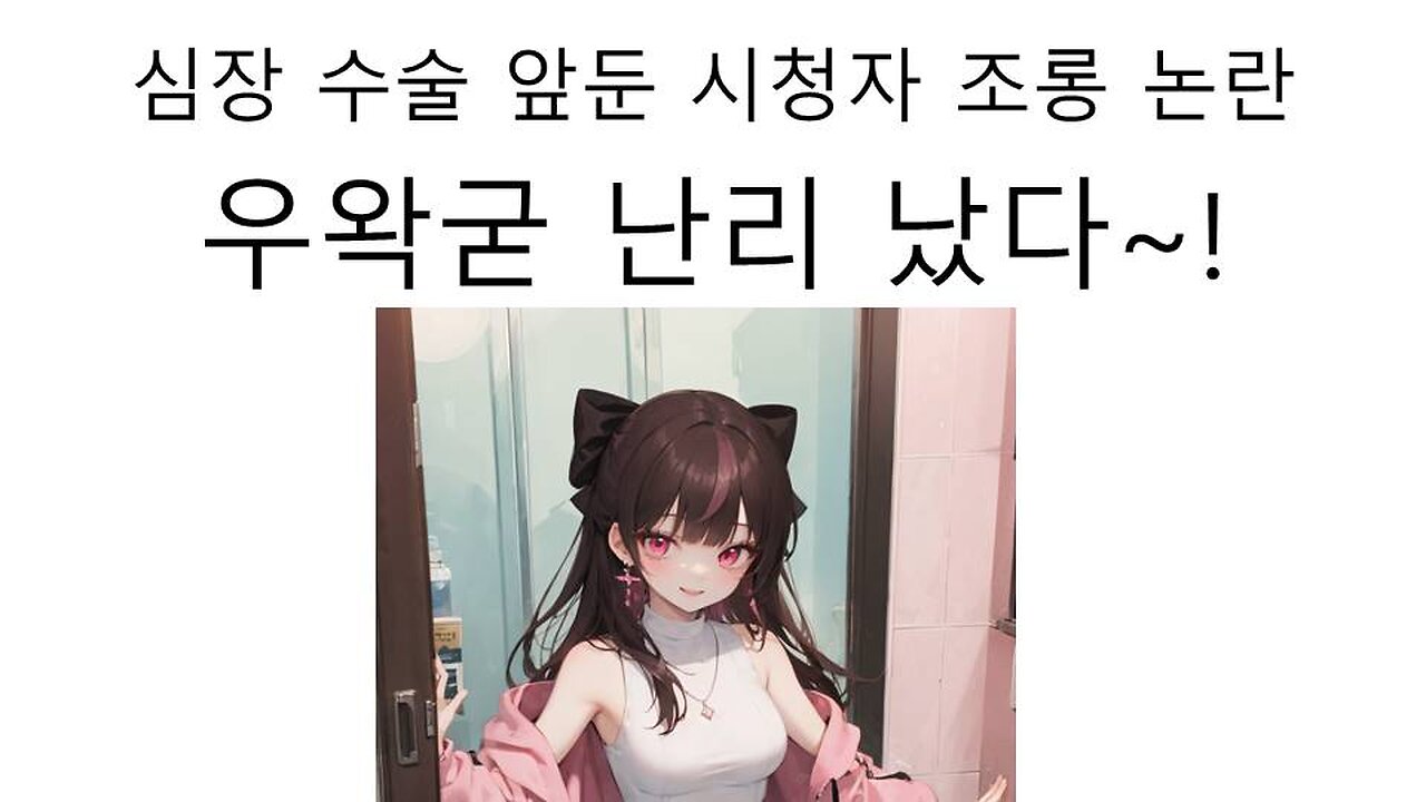 심장 수술을 앞둔 시청자 조롱 욕설 논란 터진 우왁굳