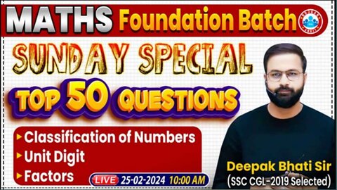 MATH CLASS, SUNDAY SPECIAL #1