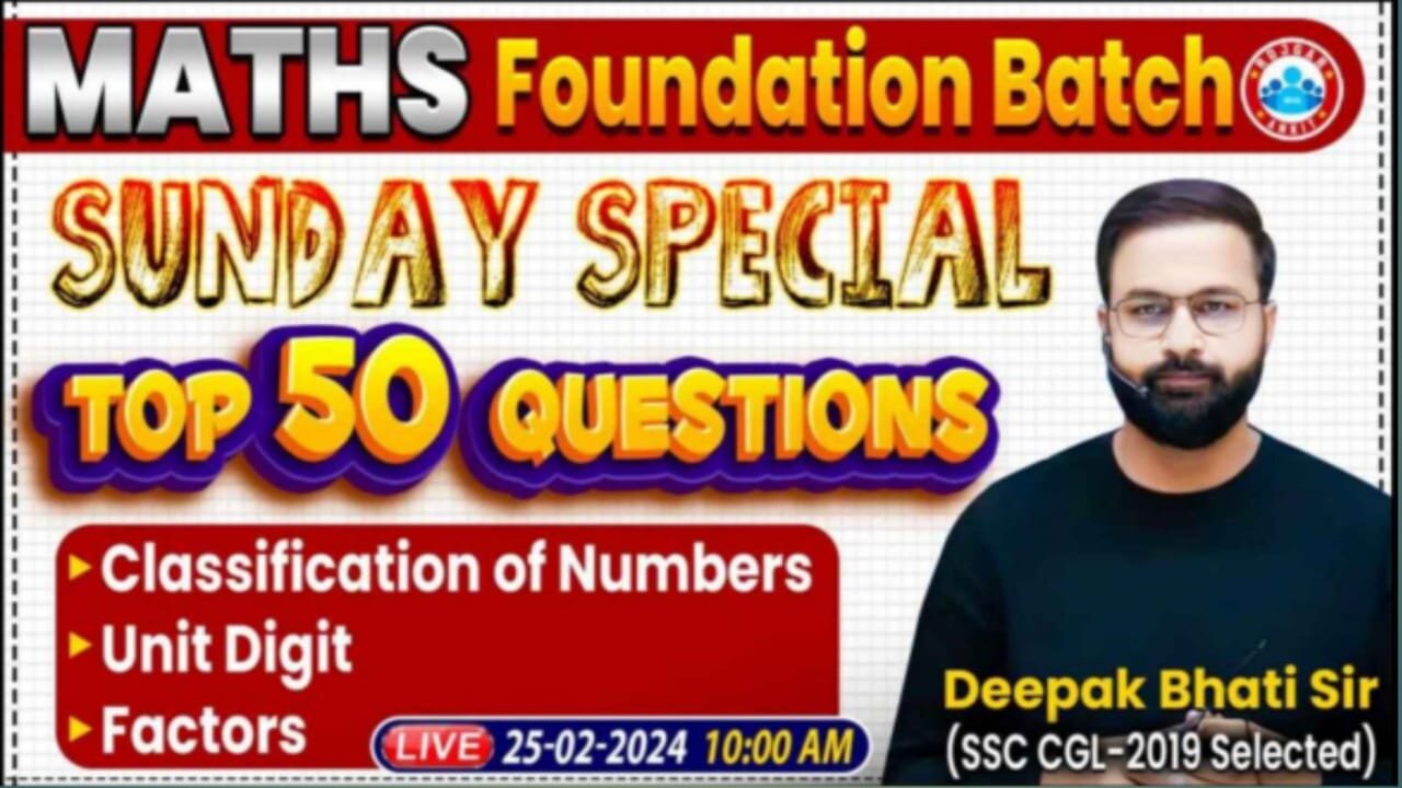 MATH CLASS, SUNDAY SPECIAL #1