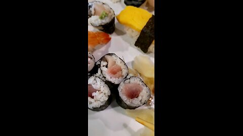 ASMR Sushi with Tuna Roll - Tasty Mukbang - Enjoy