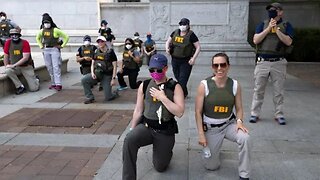 CNN: FBI 'Reassigns' Agents Photographed Kneeling With Black Lives Matter