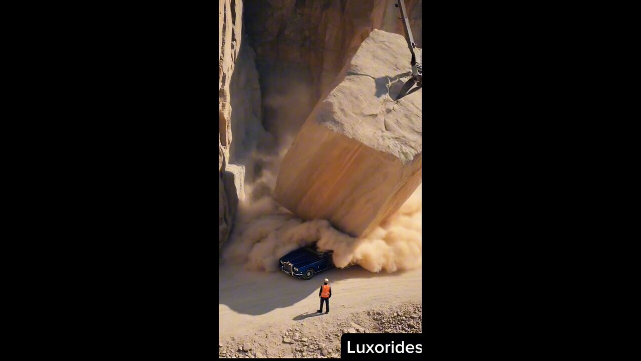 Rolls Royce CRUSHED by Giant Rock—You Won’t Believe This!