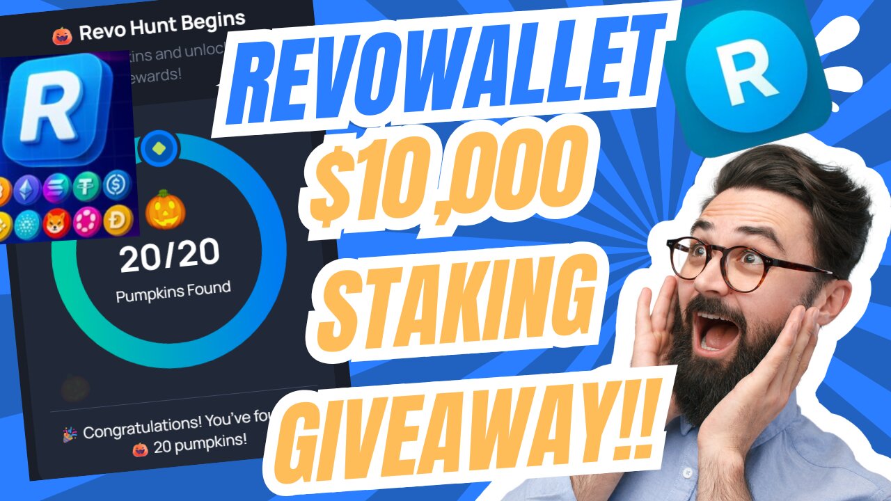 RevoWallet $10,000 Staking Rewards Pumpkin Hunt & USDT LIVE Withdrawals!