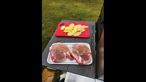 Pork Chop and Flat Tators
