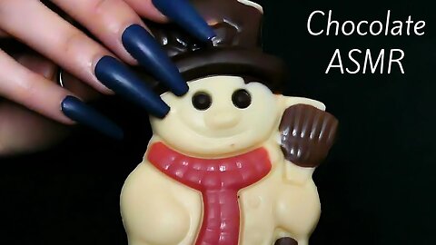 ASMR Tapping & Scratching Christmas Chocolates (no talking)
