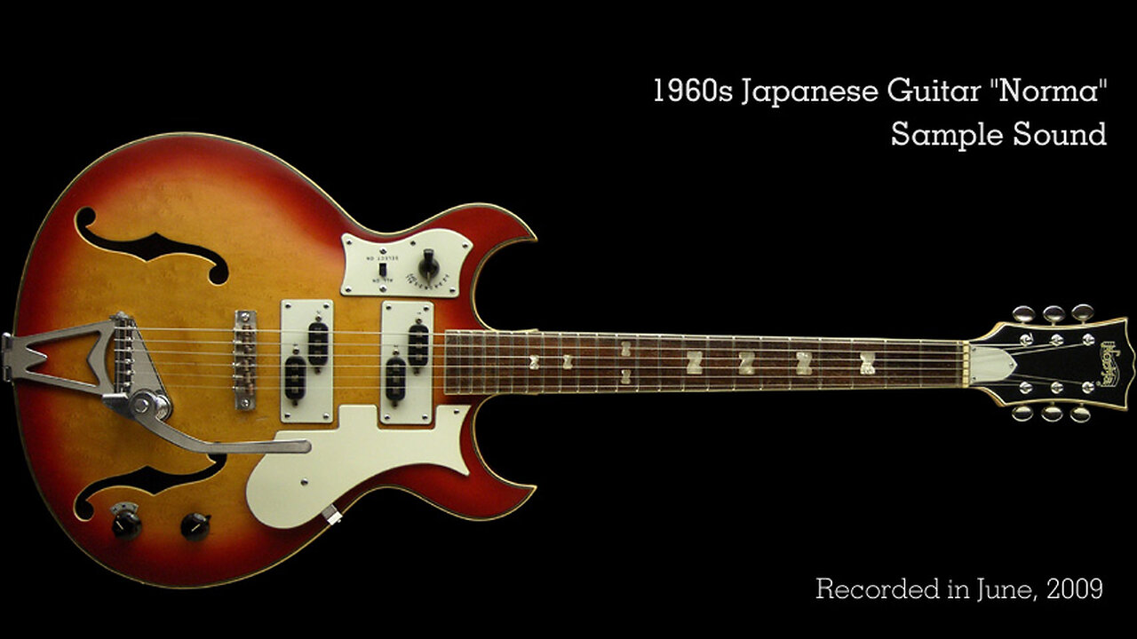 1960s Japanese guitar "Norma" Sample sound part 1