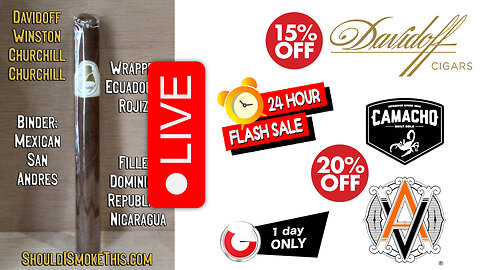 ShouldISmokeThis.com LIVE - Davidoff Winston Churchill - 2/16/26