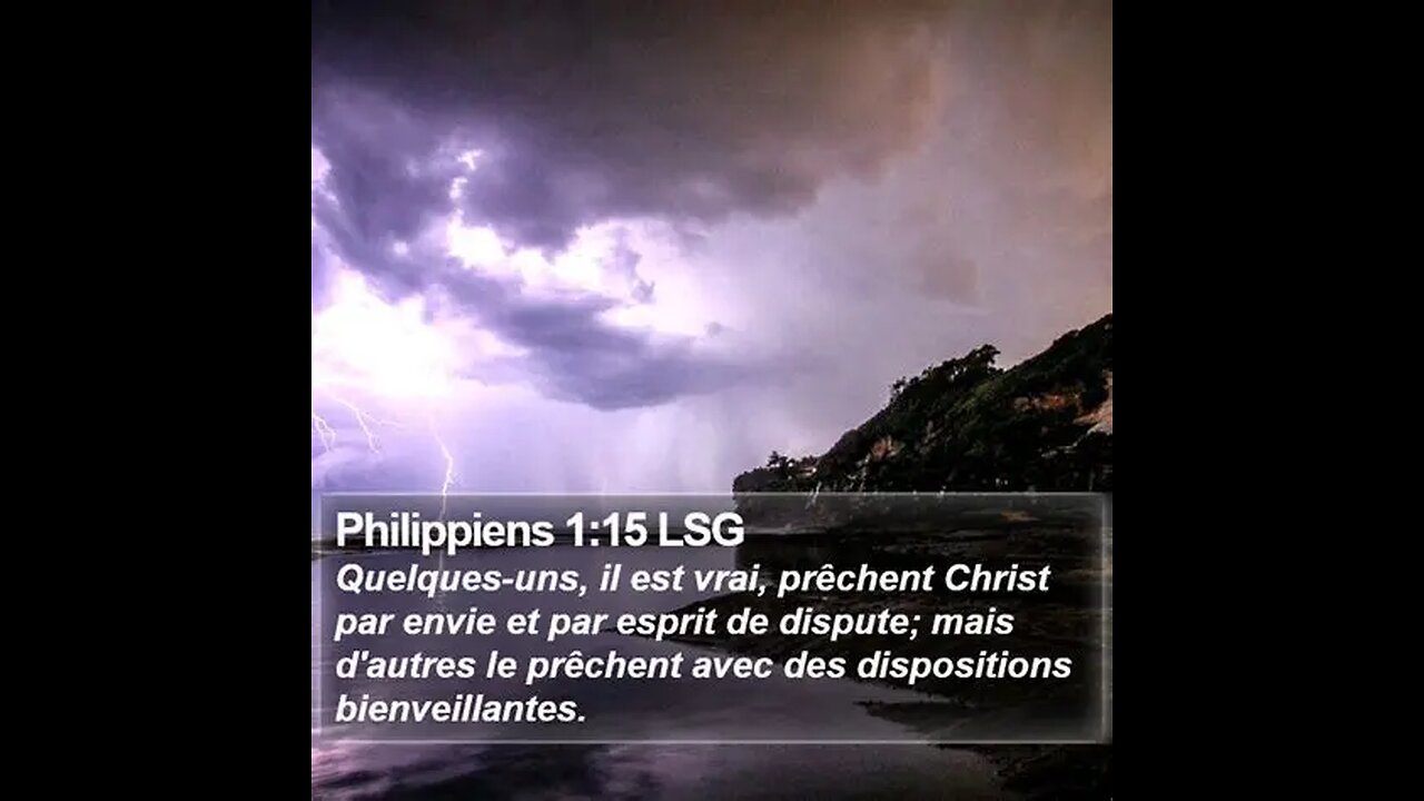 Phillipiens Chapitre1 verset 15-17