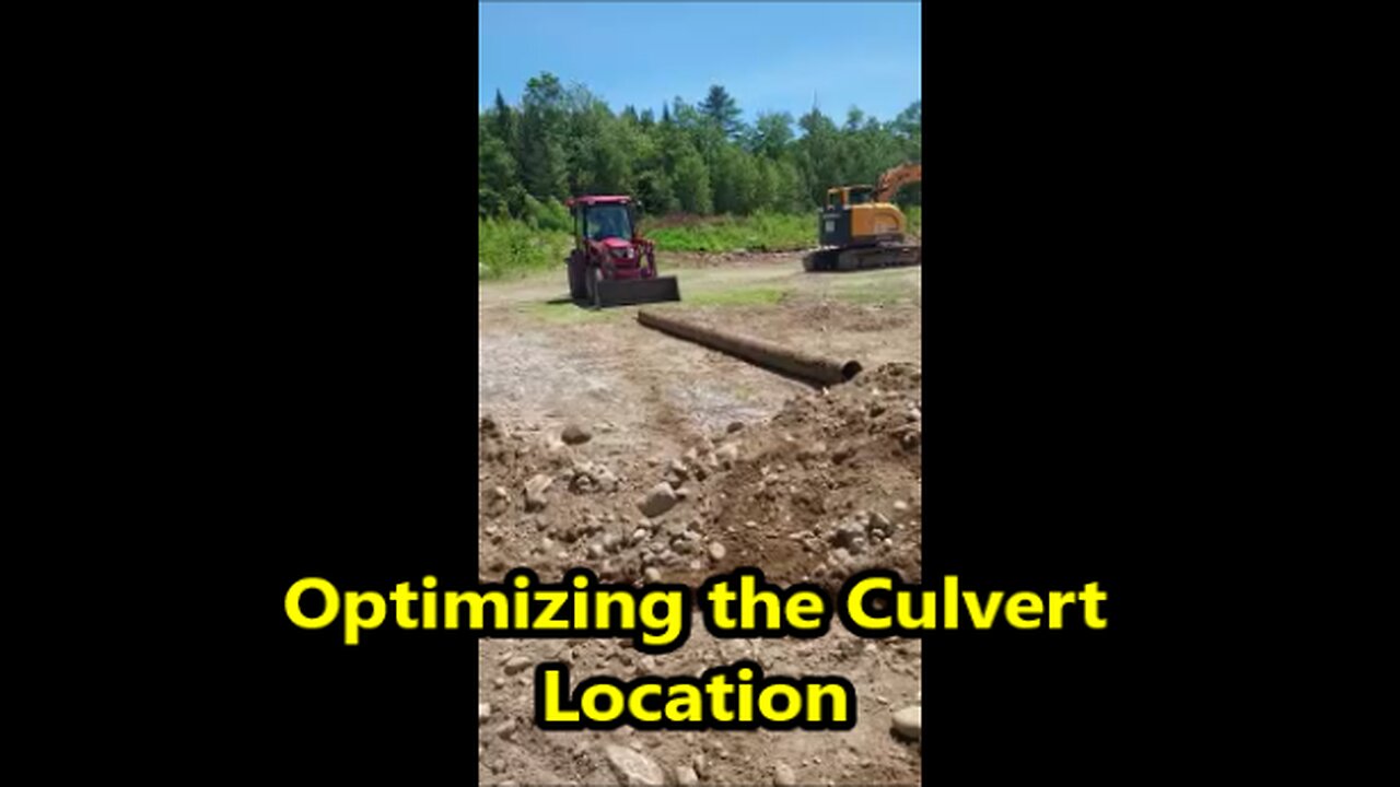 Repositioning the Culvert for Better Drainage !!