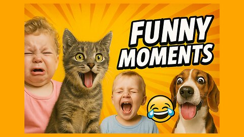 🤣 Funny Kids & Pets Moments! | Try Not To Laugh 🐶🐱👶