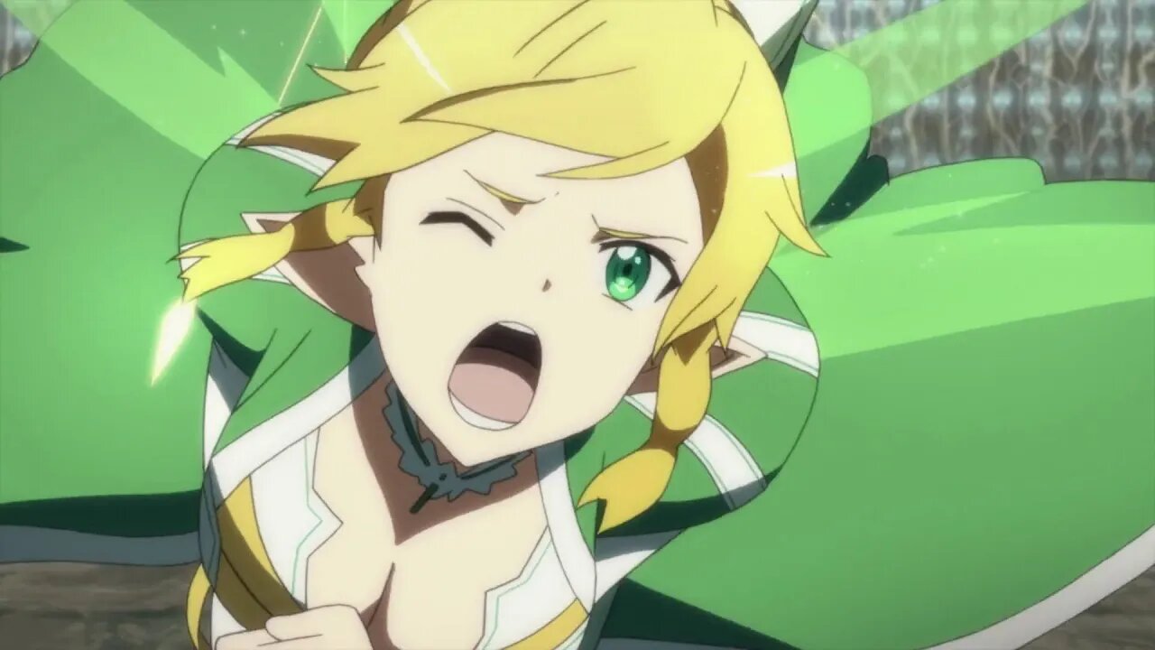 Sword Art Online - Leafa saves Kirito