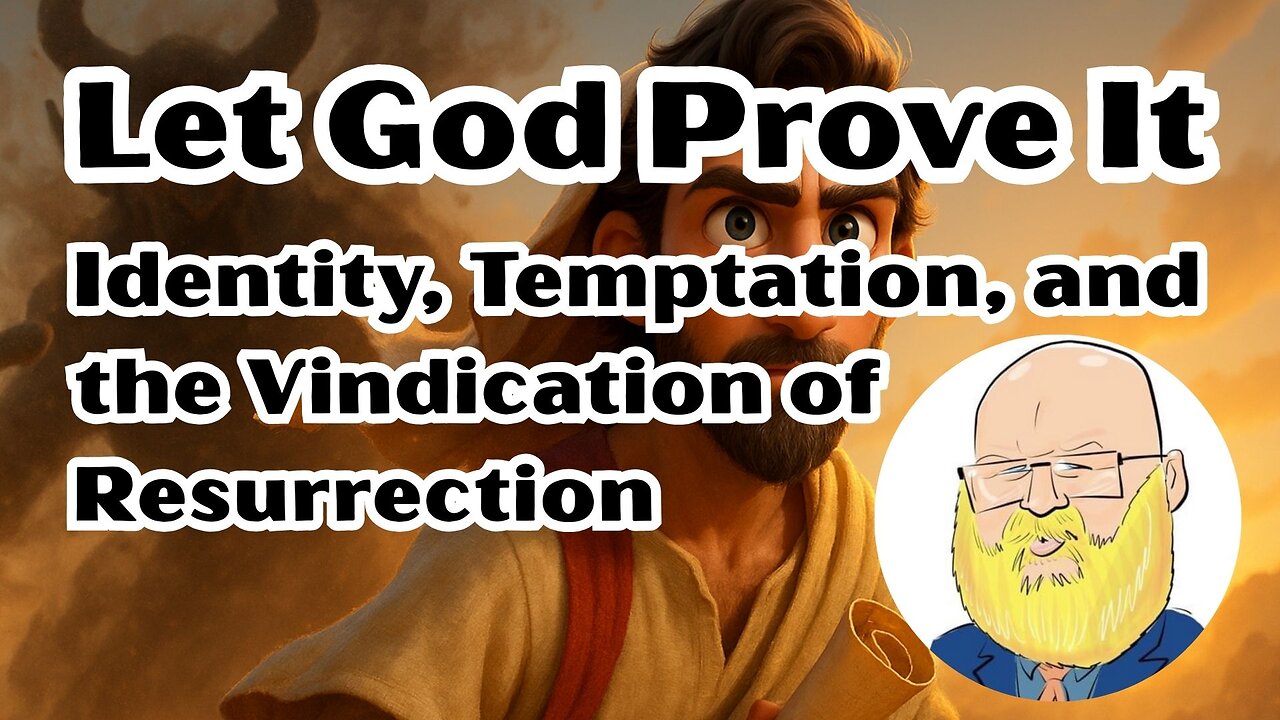Let God Prove It, identity, temptation, and the vindication of the resurrection