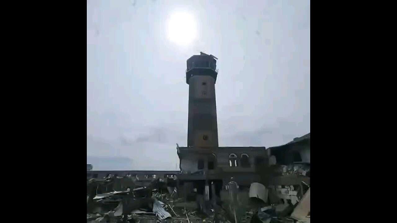 The real looks of Sana’a’s airport today in Yemen👏🇮🇱