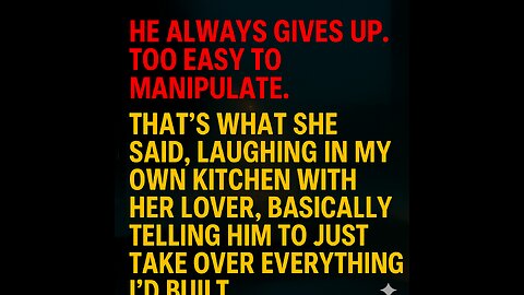 My WIFE Mocked ME In My OWN Kitchen, Telling Her LOVER "He's EASY To MANIPULATE" #reddit