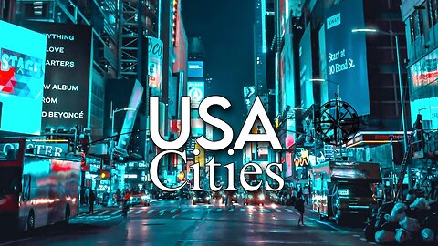 Flying over American Cities 8K Ultra HD Drone Video